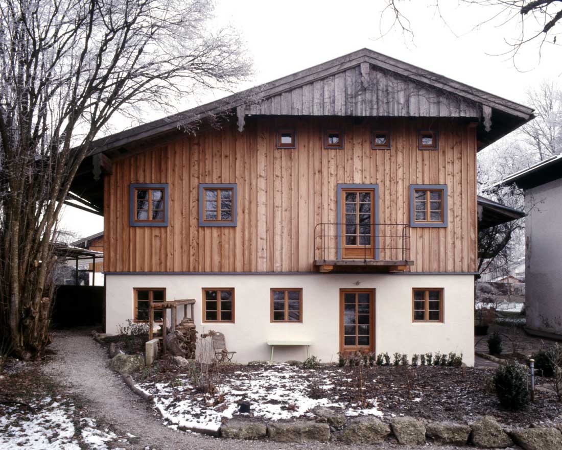 Gabriele Riesner, Architektin, Antwort/Chiemgau, Scheunenausbau, Fassade